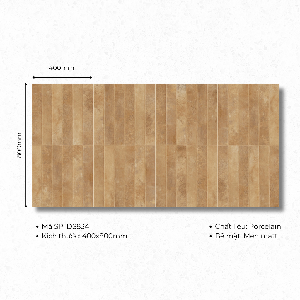 Gạch ốp lát Porcelain  400x800 mã DS834