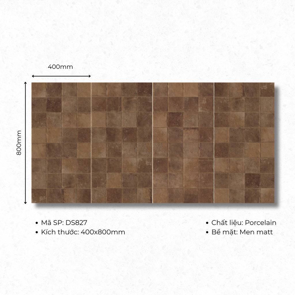 Gạch ốp lát Porcelain  400x800 mã DS827