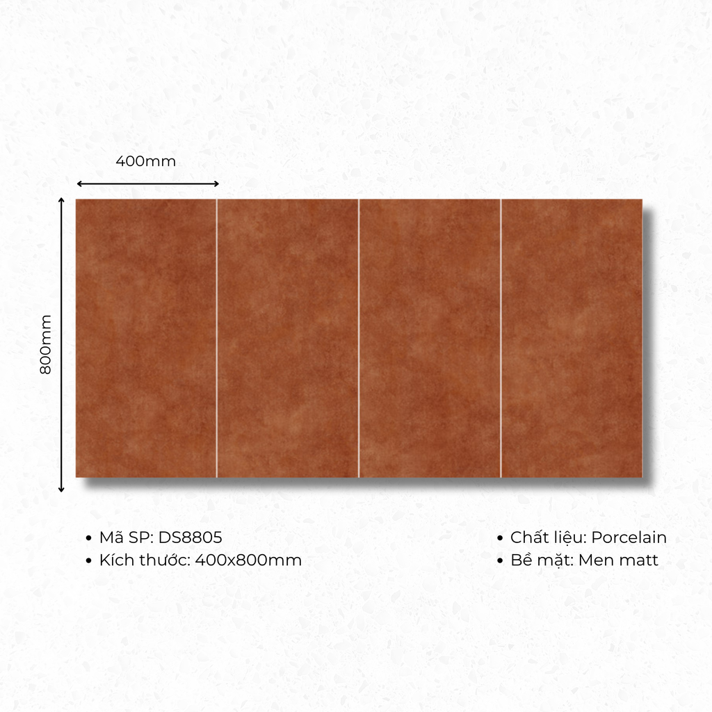 Gạch ốp lát Porcelain  400x800 mã DS8805