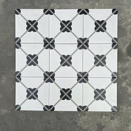 [ND210] Gạch bông KT 200x200mm mã ND210(BD trắng)