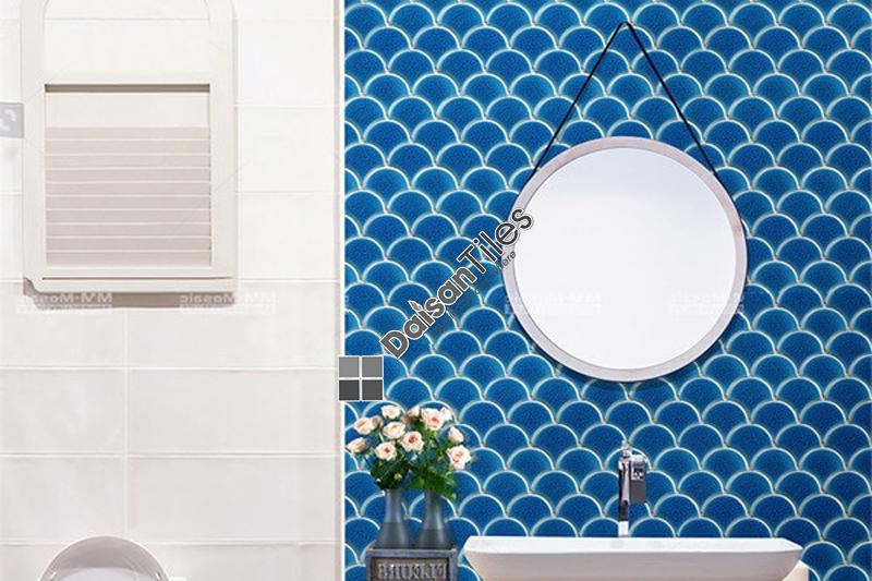 Mosaic vảy cá men rạn sang trọng, thời thượng