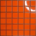 Gạch Mosaic gốm cam trơn bóng KT 48x48mm mã ID5407