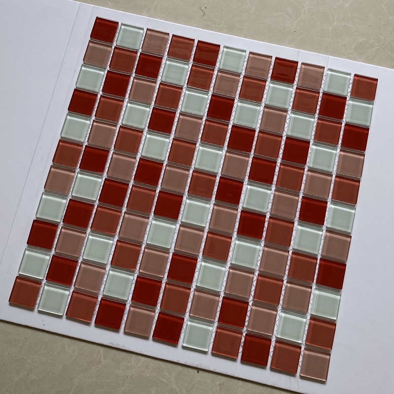 Gạch mosaic thủy tinh 25x25mm MH 2588