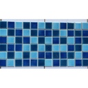 Gạch mosaic gốm men rạn 2 lớp 48x48mm phối màu MHG 328