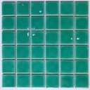 Gạch Mosaic gốm rạn đơn xanh ngọc 48x48mm mã  IID55434