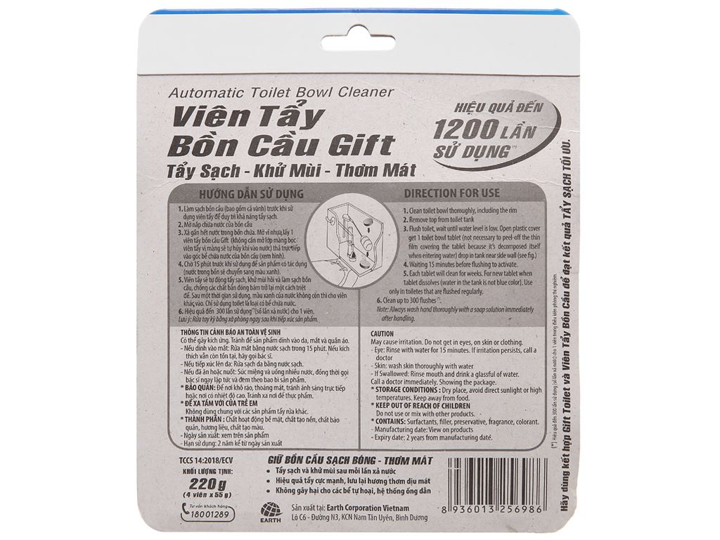 Viên tẩy bồn cầu Gift 220g