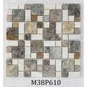 Đá mosaic trắng sữa 23x48mm M38P601