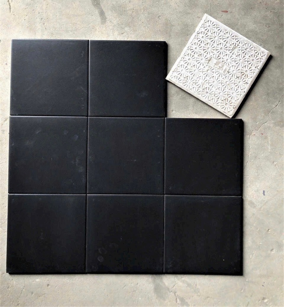 Gạch Bông đen KT 200x200mm mã NT2207