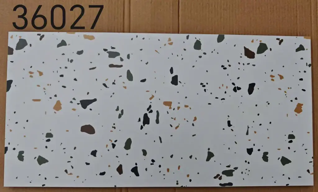 [DSC-36027( 36201)] Gạch terrazzo TQ, KT 300x600mm xương porcelain mặt mờ phẳng, mã 36027 ( 36201)