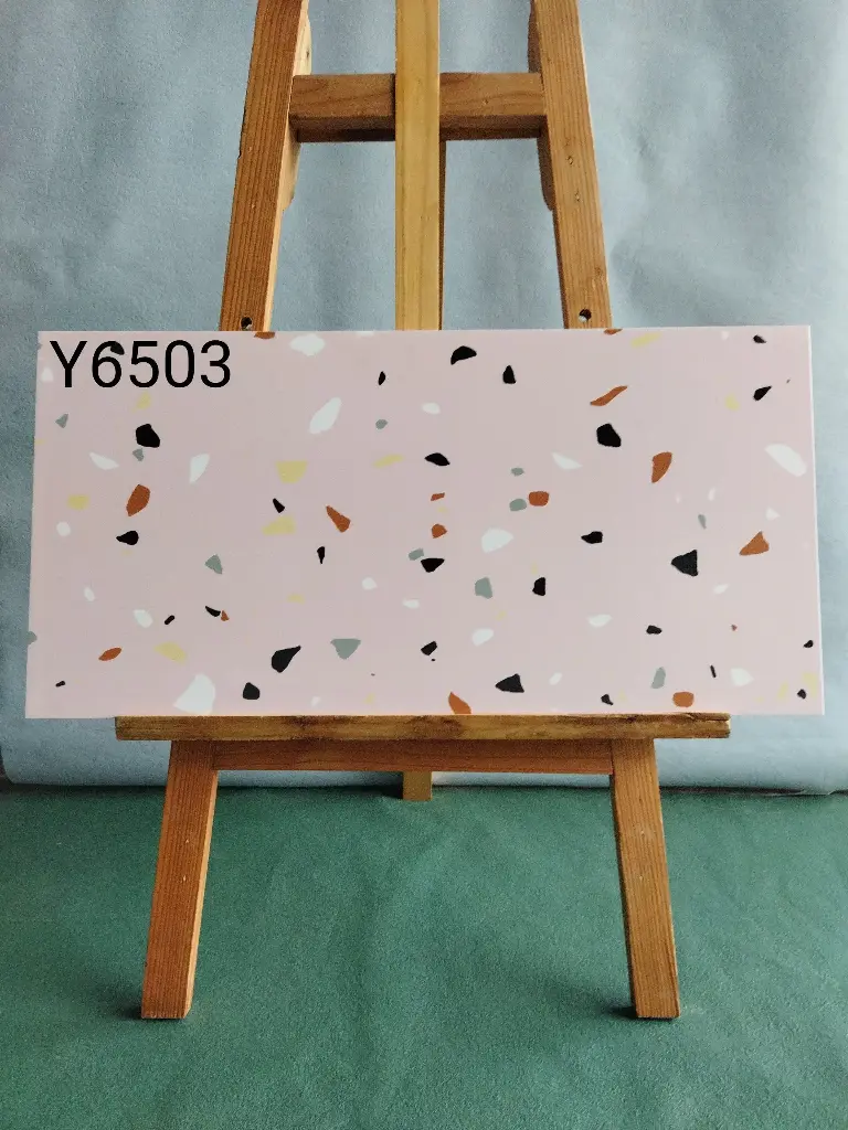 [DSC-Y6503_S] Gạch tezzazo, KT 300x600mm màu hồng men matt mã 6503_S hàng ưu