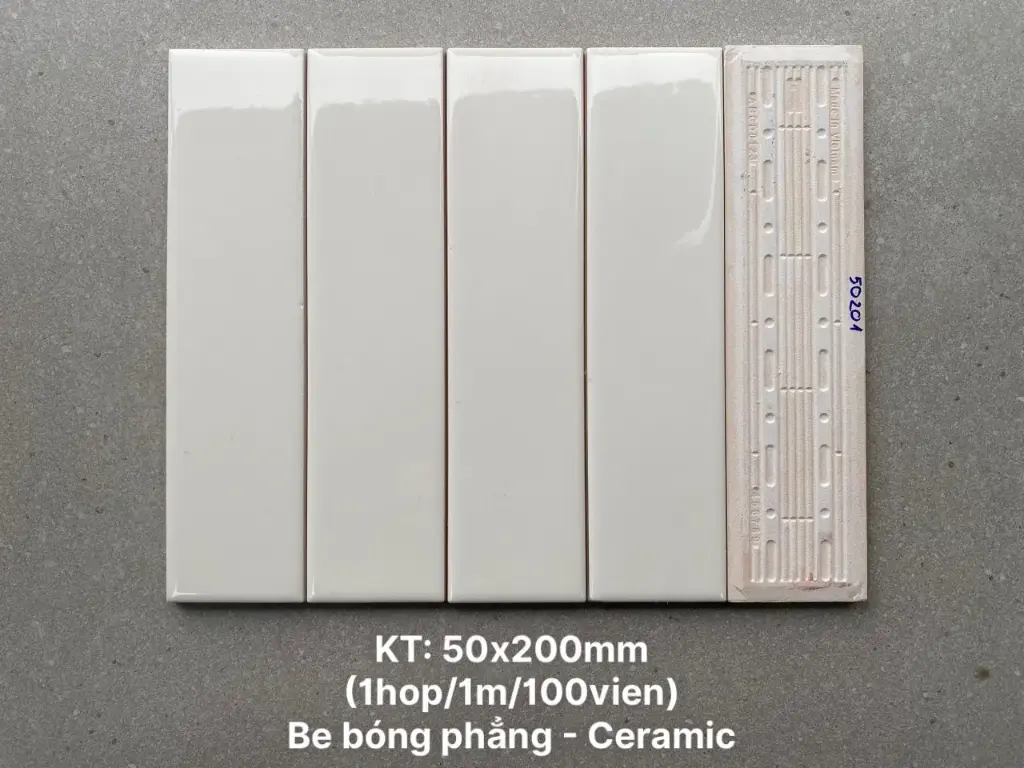 [DSC-PSTA50201] Gạch thẻ VN cao cấp KT 50x200mm kem bóng phẳng mã PSTA50201(CIV0208P) loại ưu )1h/1m/100v