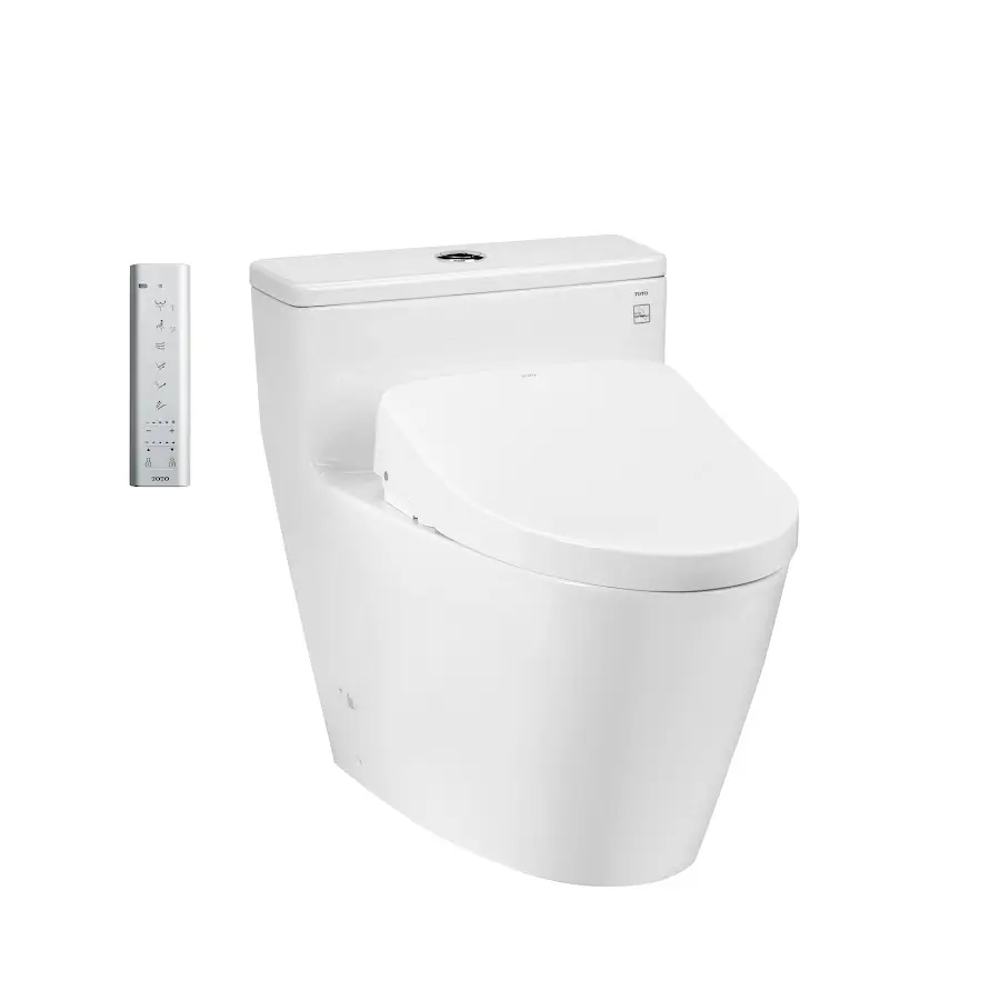 [DSC-MS625CDW12XW] Bàn cầu 1 khối kèm nắp rửa điện tử WASHLET dòng S7 TCF4911EZ MS625CDW12XW