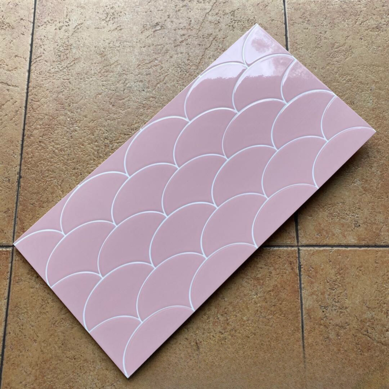 Gạch 30x60 trang trí vảy cá Hồng 6505