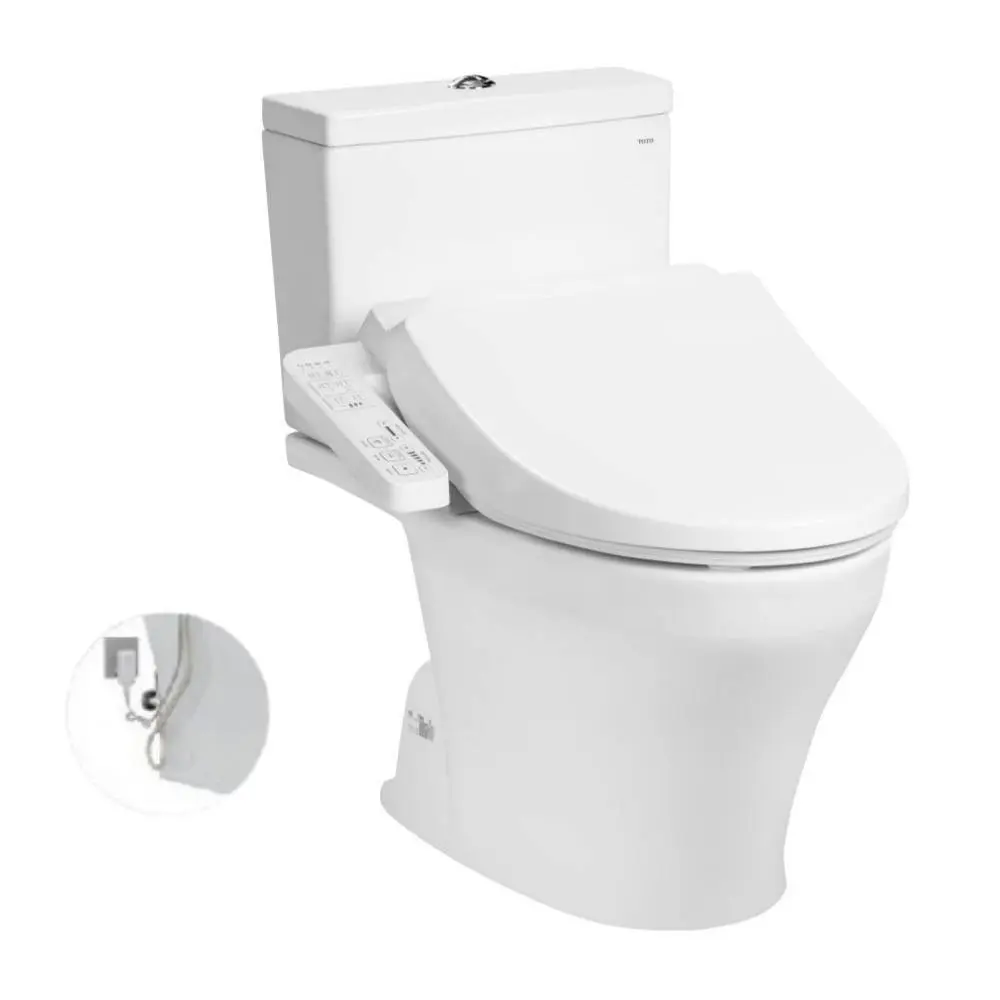 [DSC-CS326DW18XW] Bồn cầu hai khối kèm nắp rửa điện tử WASHLET dòng C2 cơ bản TCF23710AAA CS326DW18XW
