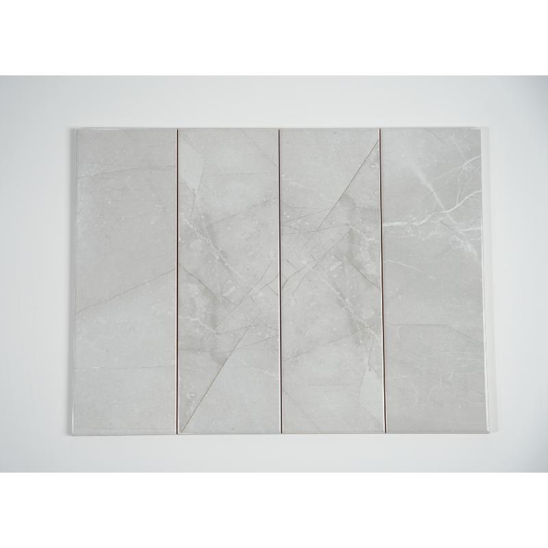 Gạch thẻ Việt Nam KT 100x300mm vân khói loang bóng phẳng loại 1 mã 0209-1