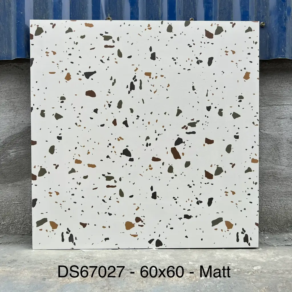 [DSC-67027] Gạch Terrazzo TQ, KT 600x600mm Xương Porcelain mờ phẳng mã 67027 (S6062),1h/1,44m/4v