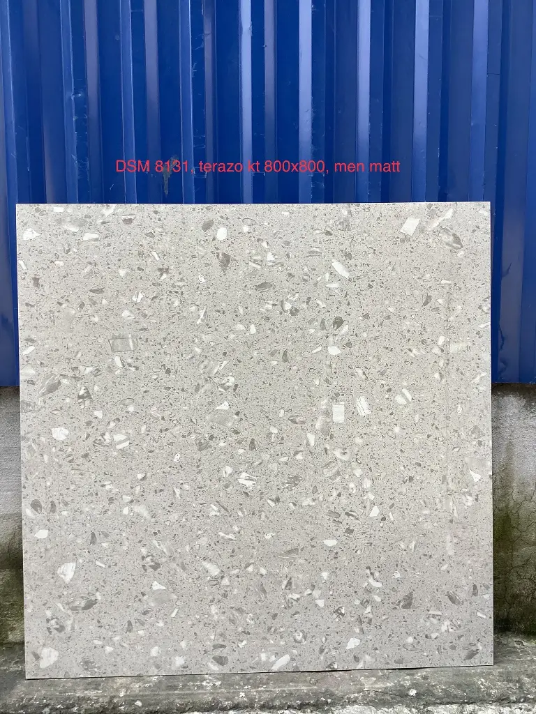[DSC-DSM8131] Gạch Terrazzo TQ, KT 800x800mm, Xương Porcelain mặt mờ mã DSM8131