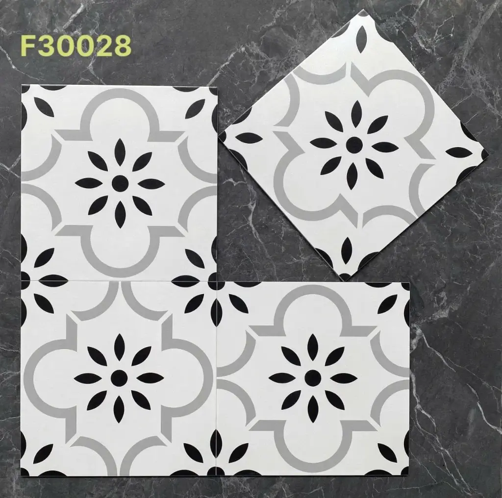 [DSC-F30028] Gạch bông TQ, KT 300x300 mm, Xương Porcelain mặt mờ mã F30028,1h/1m/11v