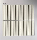Gạch mosaic que lồi trắng mờ 2223