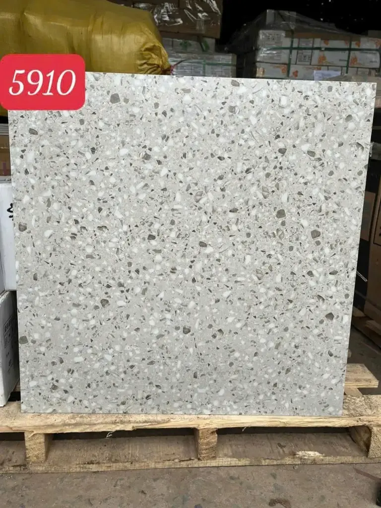 [DSC-42845910] Gạch terrazzo xám KT 600x600mm mã 5910