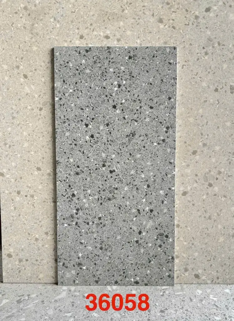 [DSC-36058] Gạch terrazzo TQ, KT 300x600 mm xương porcelain mặt mờ phẳng, mã 36058