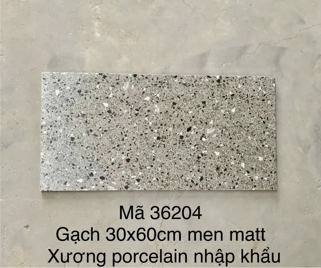 [DSC-36204] Gạch terrazzo TQ, KT 300x600 mm porcelain mặt mờ mã 36204