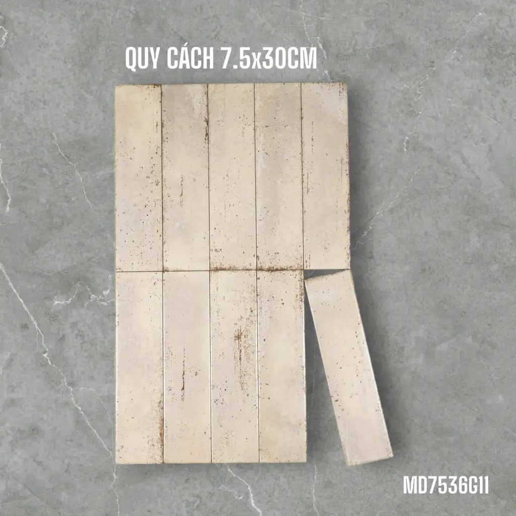 [DSC-46457536G11] Gạch thẻ KT 75x300mm mã 7536G11 (1h/1m/44v/19.5kg)