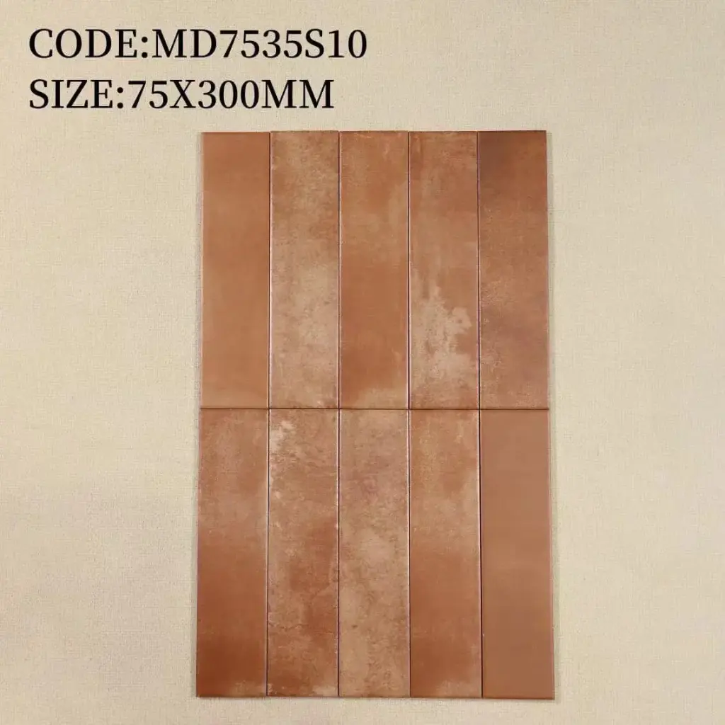 [DSC-4683MD7534S09] Gạch thẻ Porcelain mờ phẳng KT 75x300 mm mã MD7534S09