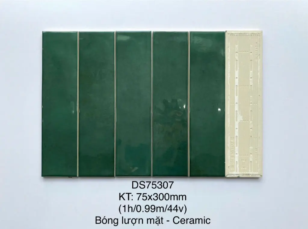 [DSC-DS75307] Gạch thẻ loại ưu, KT 75x300mm, Xương Ceramic mặt bóng lượn mã DS75307/CAA75307 (1h/0.99m/44v)