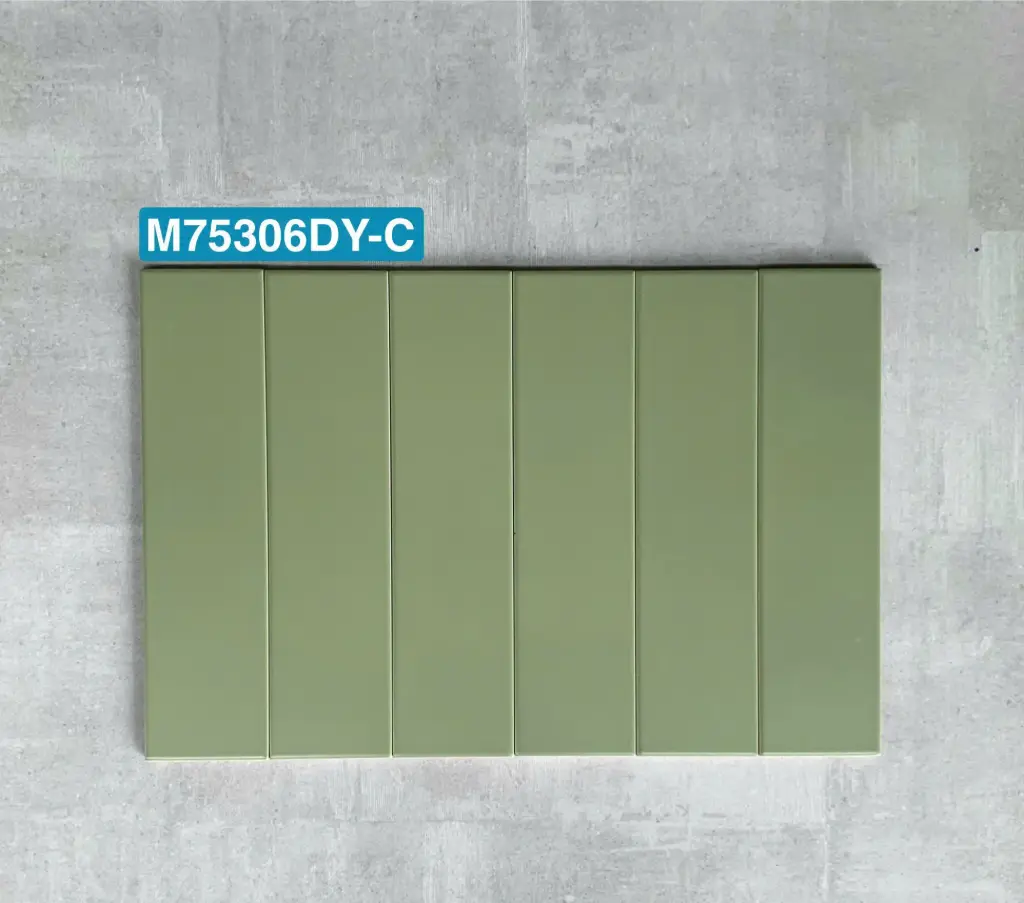 [DSC-M75306DY-C] Gạch thẻ xanh matt 75x300 mm mã M75306DY-C (1h/1.125m/50v)
