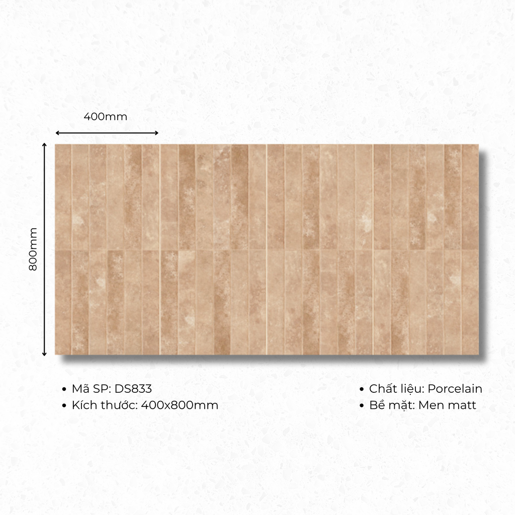 Gạch ốp lát Porcelain  400x800 mã DS833