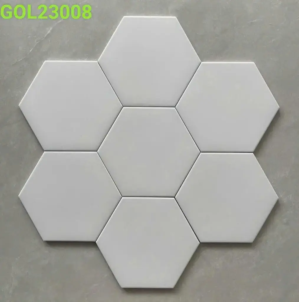 [DSC-GOL23008] Gạch lục giác trắng mã GOL23008 (1h/1m/29v)