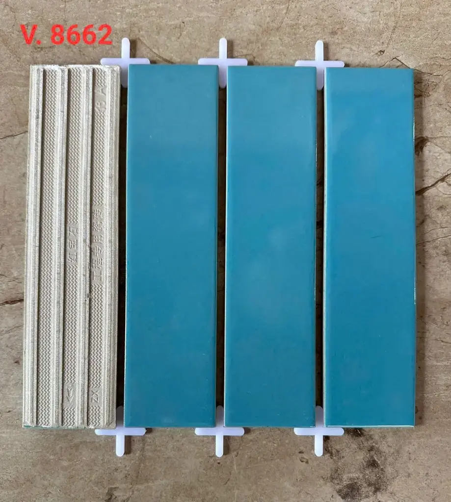 [V8662] Gạch thẻ 60x240mm màu xanh mã 8662