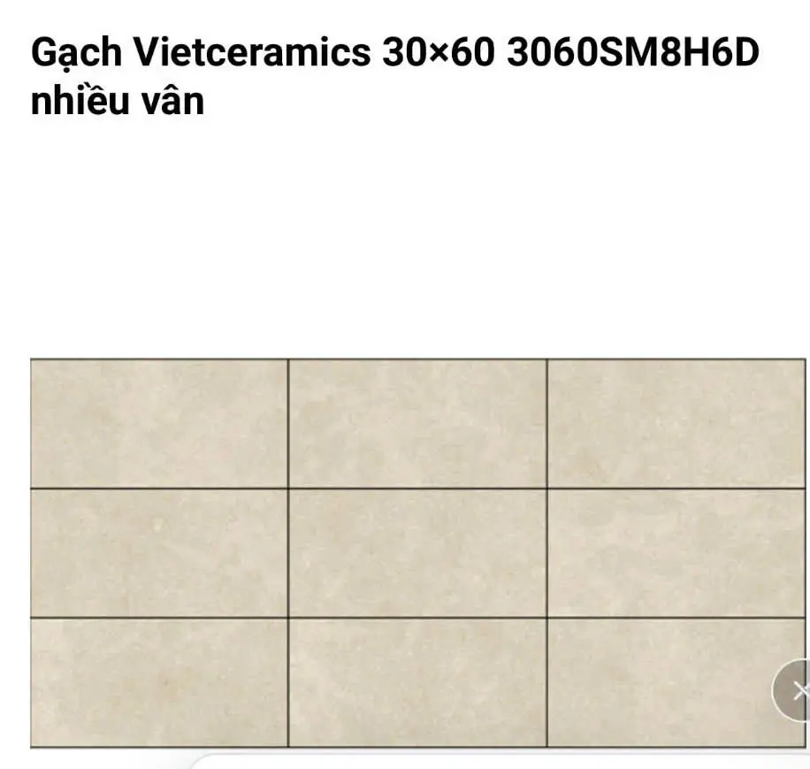 [DSC-SM8H6D] Gạch Vietceramics nhiều vân KT 30x60cm mã SM8H6D