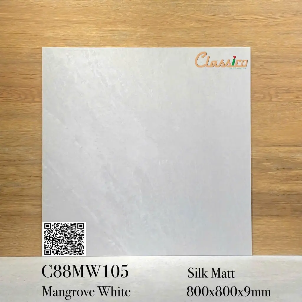 [DSC-C88MW105] Gạch ốp lát kích thước 80x80cm men Matt lụa màu ghi xám mã C88MW105