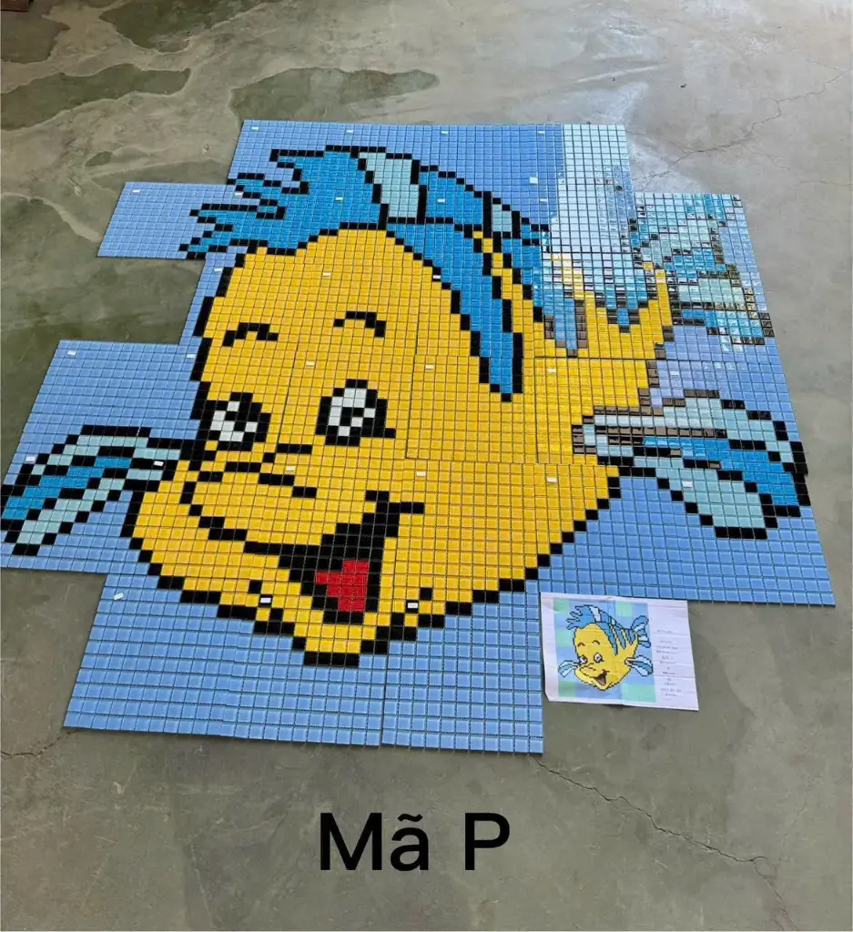[DSC-P] Gạch Tranh Mosaic KT 1815x1815mm mã P