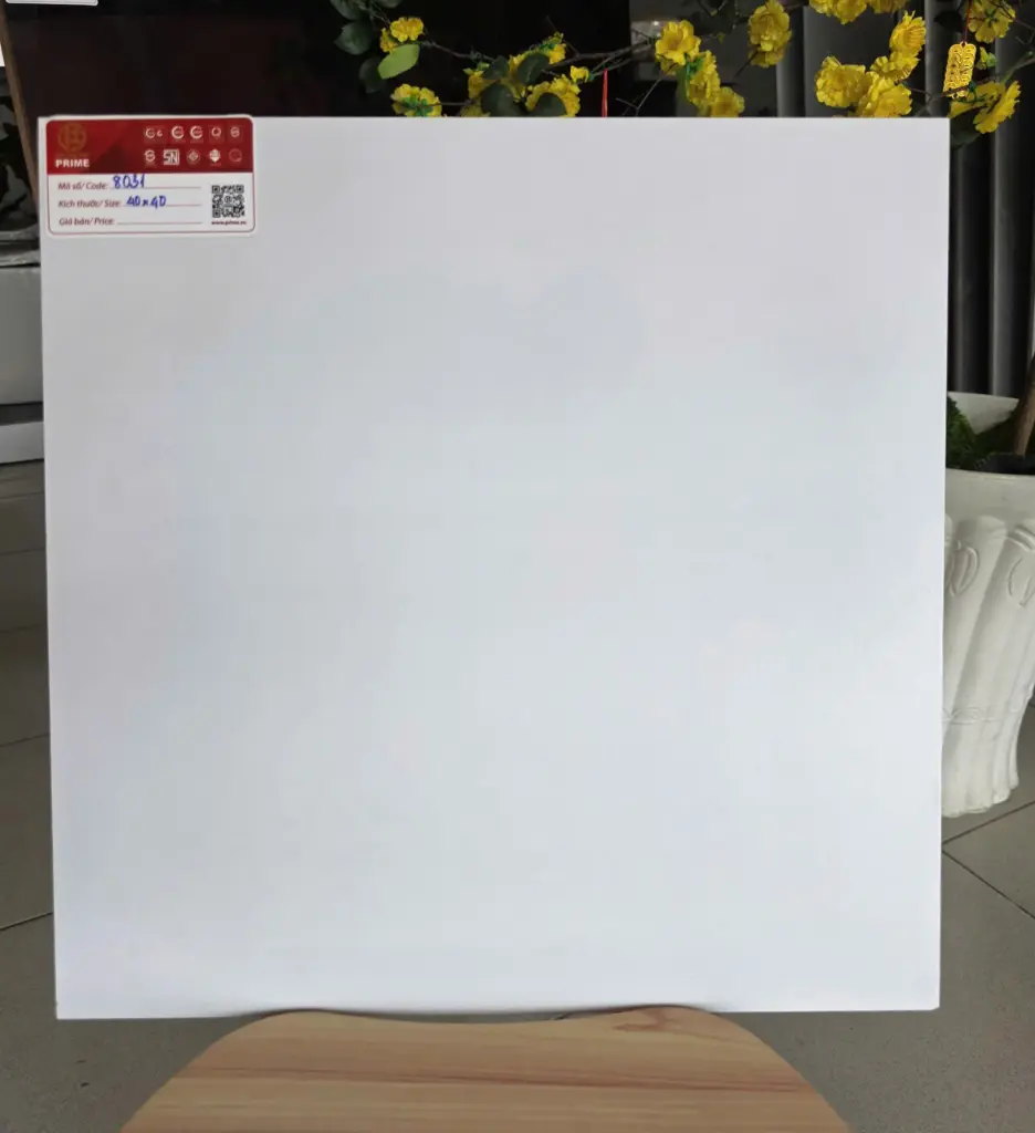 [DSC-8031] Gạch lát trắng mờ KT 400x400mm mã 8031