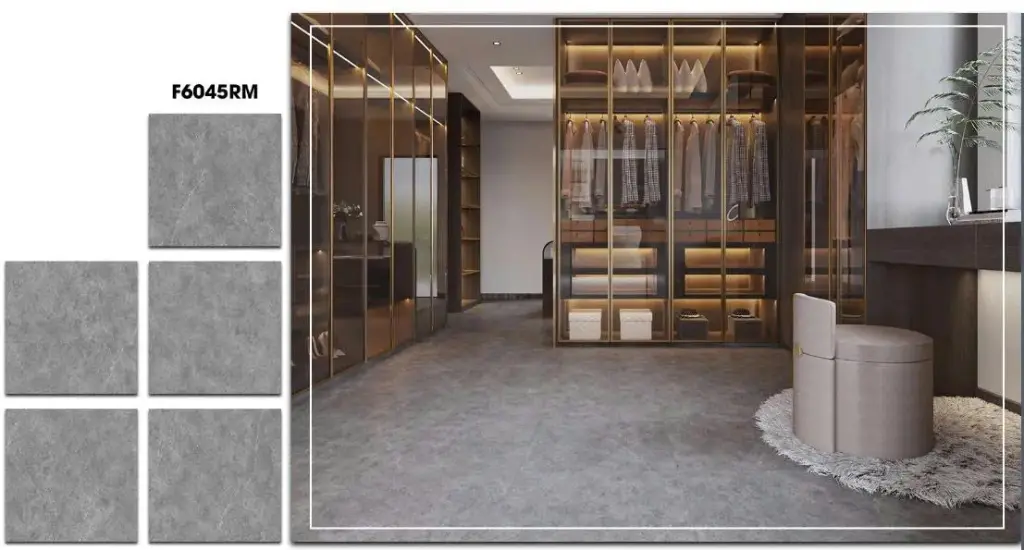 [DSC-F6045RM] Gạch lát xám mờ KT 600x600mm mã F6045RM