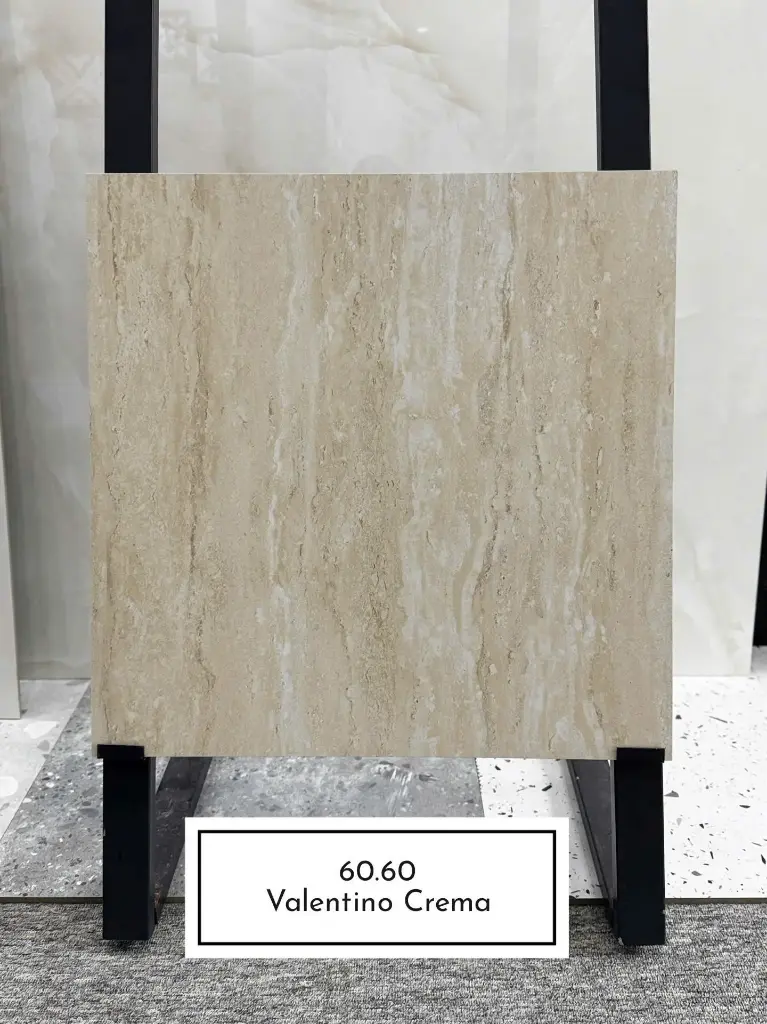 [DSC-Valentino Crema] Gạch Ấn Độ 600x600mm Valentino Crema
