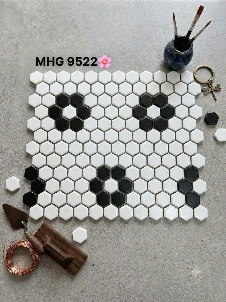 [DSC-MHG9522] Gạch mosaic lục giác KT (22 vỉ/thùng/1.87 m2) mã MHG9522