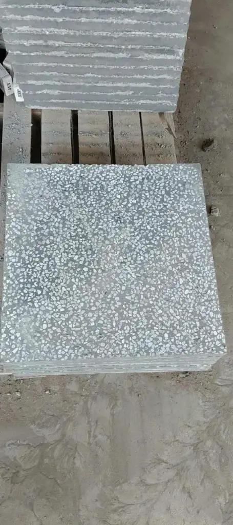 [DSC-TRXAM40] Gạch terrazzo xám trơn KT 400x400mm mã TRXAM40