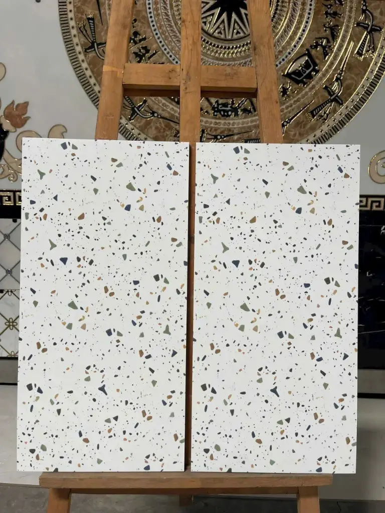 [DSC-PT3601] Gạch terrazzo men matt, KT 300x600mm, mã PT3601 (8v/thùng/1.44m2)