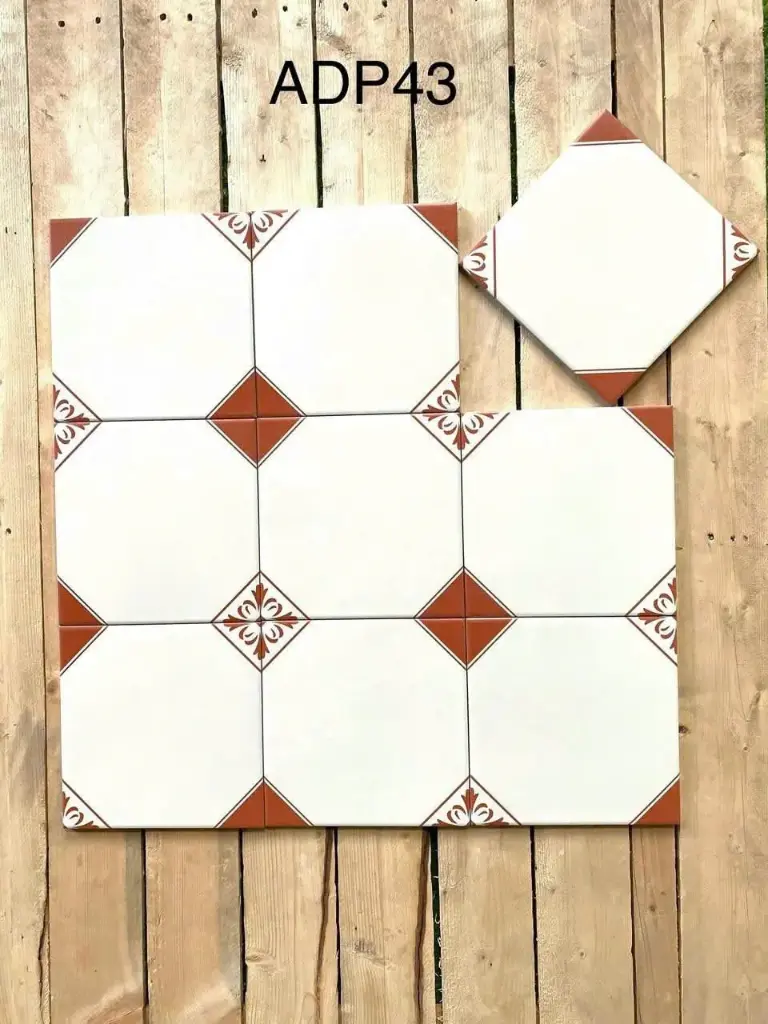 [DSC-ADP43] Gạch bông men matt, KT 200x200mm, mã ADP43 (25v/thùng/1.44m2)