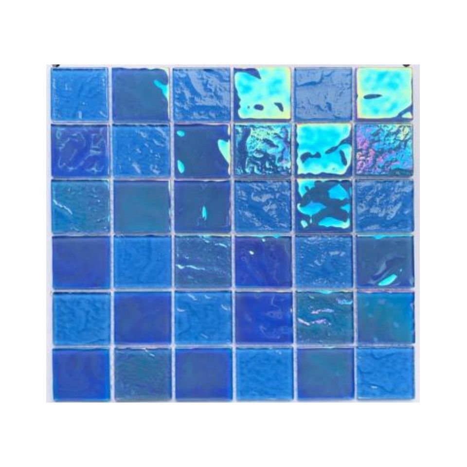 [DSC-2607-53139] Gạch Mosaic Thủy Tinh 48x48mm White Rabbit TUM0128 - Hiện Đại, Chống Axit