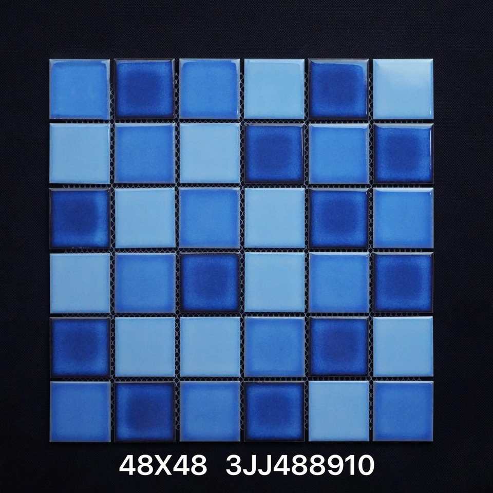 [DSC-2607-75169] Gạch Mosaic Thủy Tinh Xanh Cao Cấp YUQILIN - Gạch Gốm Kháng Khuẩn Hiện Đại
