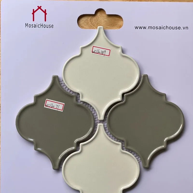 [DSC-2607-96857] Mosaic Lồng Đèn Màu Xám Trắng