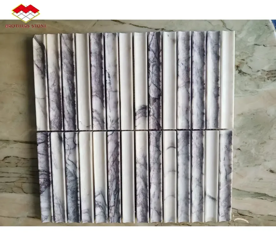 [107051615144] Gạch mosaic đá marble tự nhiên cao cấp