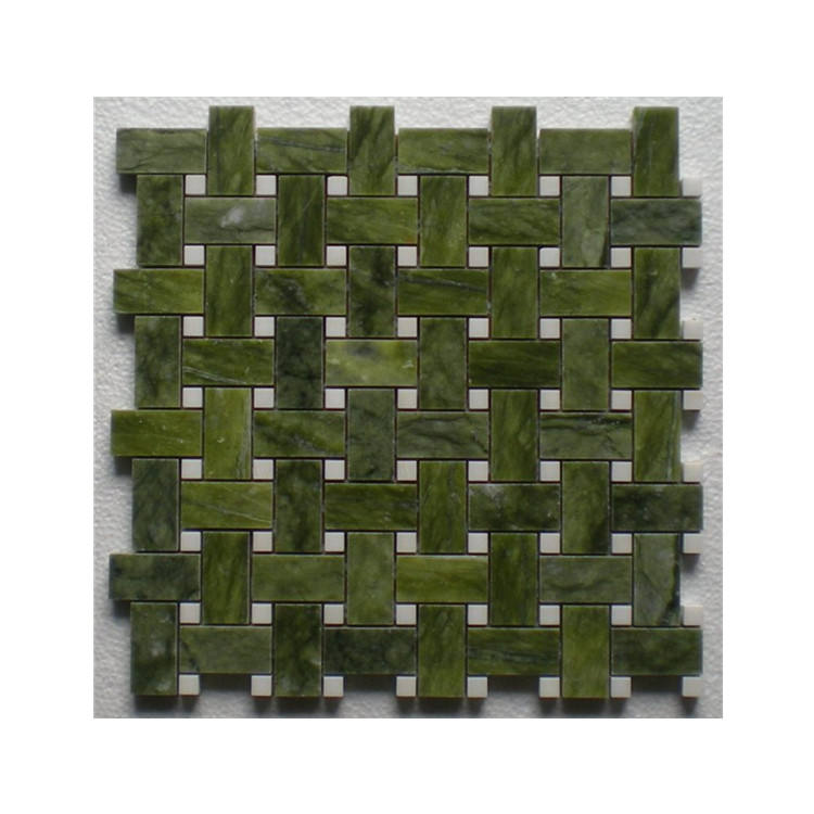 [DSC-2608-18996] Gạch mosaic xanh lá hiện đại ngoài trời dùng ốp lát hồ bơi
