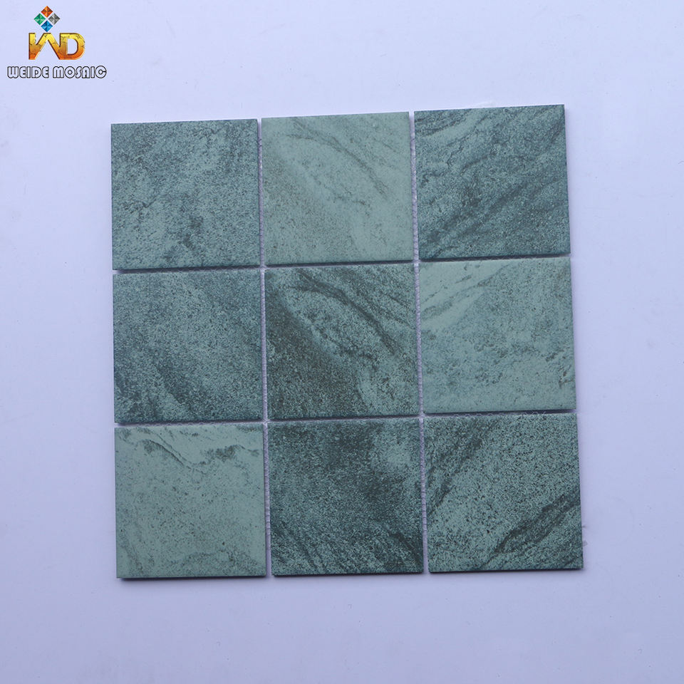 [DSC-2607-75713] Gạch mosaic gốm Bali Green ốp lát hồ bơi, cảnh quan ngoài trời cho câu lạc bộ tư nhân và khách sạn
