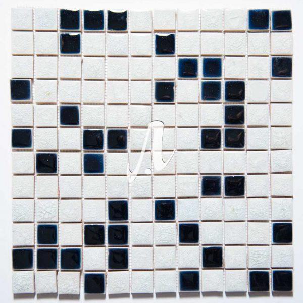 [DSC-2608-36866] Gạch mosaic bể bơi trộn đen trắng 2.3x2.3